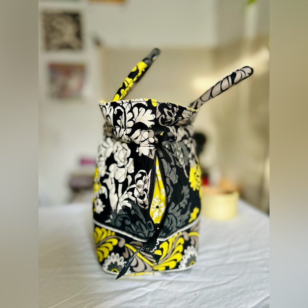 Vera Bradley Quilted Drawstring Bucket Bag - Picture 2 of 7